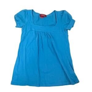 Lipsy vintage blue babydoll top sz S